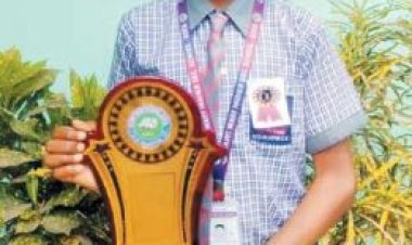 सेंट मेरी स्कूल के छात्र का नवोदय में चयन