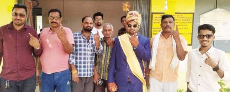 शादी से पहले मतदान