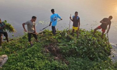निशुल्क सैन्य प्रशिक्षण ले रहे युवक-युवतियों और पूर्व सैनिकों ने चलाया स्वच्छता अभियान