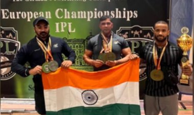 द्रोणाचार्य भूपेन्द्र धवन के शिष्य रितेश बने यूरोपियन पॉवरलिफ्टिंग चैंपियनशिप के बेस्ट लिफ्टर