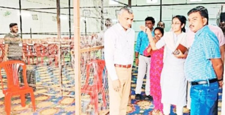 कलेक्टर ने किया मतगणना केंद्र की तैयारियों का जायजा