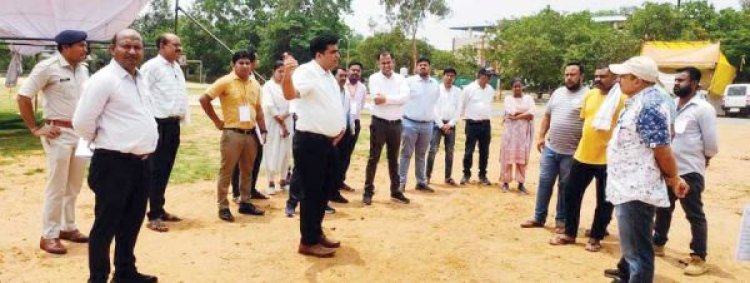 कलेक्टर ने किया मतगणना केंद्र का अवलोकन