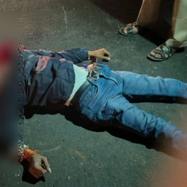 अज्ञात भारी वाहन ने बाइक चालक को कुचला:सिर के ऊपर से निकला पहिया, मौके पर मौत; शिवपुरी-ग्वालियर हाईवे पर हादसा