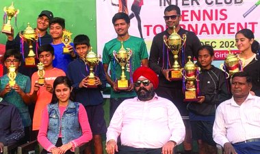 इंटर क्लब टेनिस टूर्नामेंट फाइनल में दिखा दम-खम