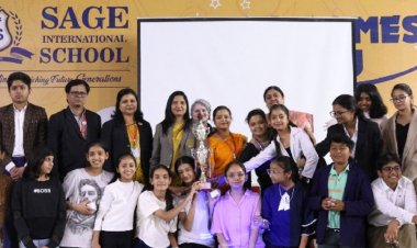 विज्ञान नाट्य प्रतियोगिता में छात्रों ने दिखाई प्रतिभा:सेज इंटरनेशनल स्कूल में जिज्ञासा हाउस की टीम विजेता, दया हाउस रनर अप