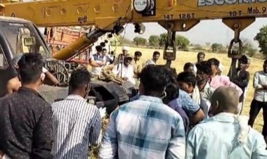 19 दिन से लापता किसान का शव कुएं में मिला:क्रेन से बाहर निकाला; नया ट्रैक्टर खरीदकर लाया और उसी दिन लापता हुआ