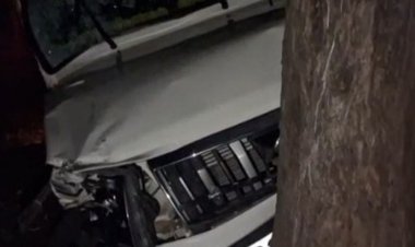 अनूपपुर में बोलेरो-बाइक की टक्कर:दो युवकों की मौत, एक ने मौके पर दम तोड़ा, दूसरे ने अस्पताल में