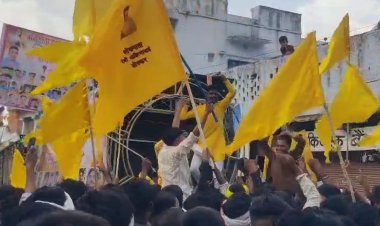 शिवपुरी में अहिल्याबाई जयंती पर शोभायात्रा निकली:मेधावी छात्रों को भी किया गया सम्मानित; बड़ी संख्या में लोग हुए शामिल