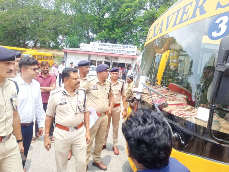 गोयल, केपीएस, ब्रह्मविद समेत कई स्कूलों की बसों में मिली खामियां