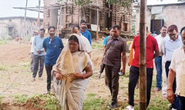 शिव मंदिर प्राण प्रतिष्ठा की तैयारियों का विधायक ने लिया जायजा