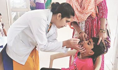 भारती आयुर्वेदिक कॉलेज में स्वर्णप्राशन संस्कार