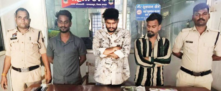 पुराने विवाद में युवक पर चाकू से हमला, तीन आरोपी गिरफ्तार