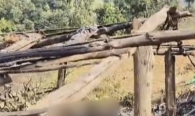 सिंगरौली में 85 वर्षीय बुजुर्ग की झोपड़ी में जलकर मौत:बधा चहली गांव में ठंड से बचने आग जलाकर सोए थे; जांच जारी