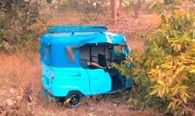 ओवरलोड व तेज रफ्तार ई-रिक्शा पलटा, युवक की मौत