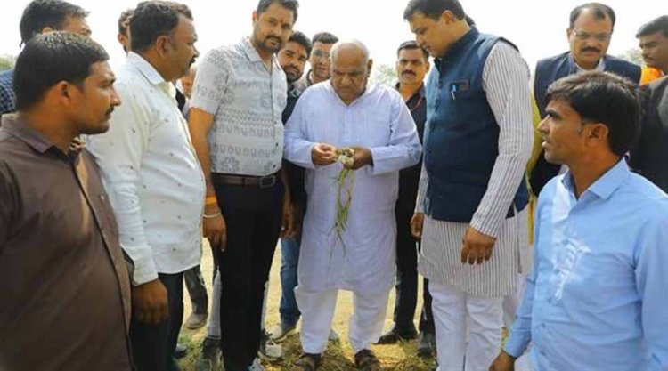 प्रदेश के ओलावृष्टि प्रभावित किसानों को मिलेगा पूरा मुआवजा – राजस्व मंत्री  वर्मा